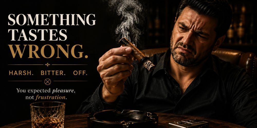 Why Your Cigar Tastes Bitter (And How to Fix It)